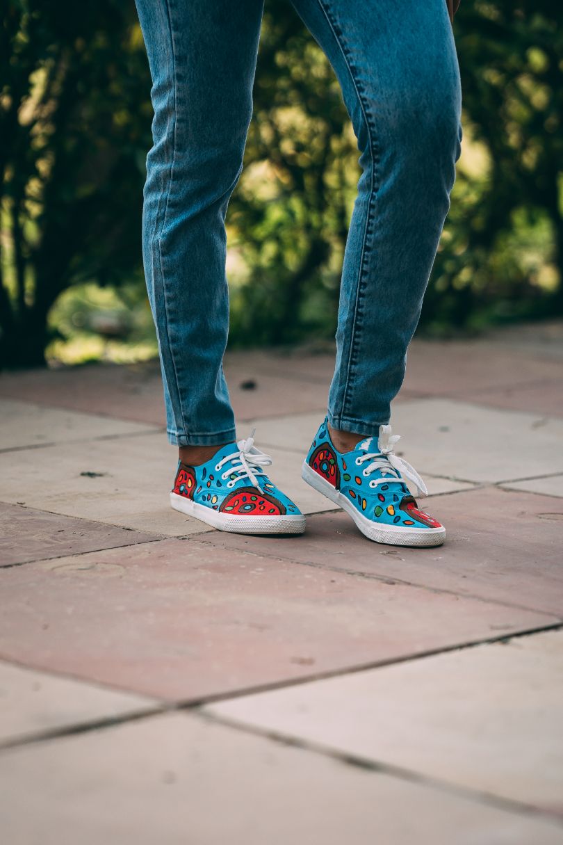 Blue doughnut sprinkle ( lace)