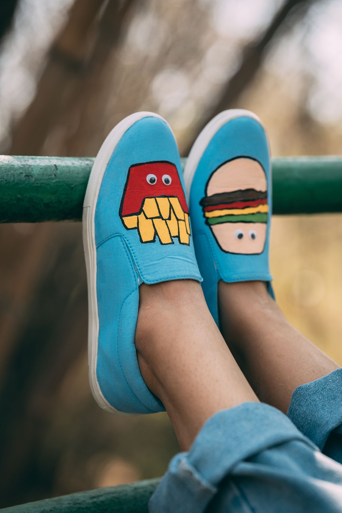 Burger fries shoe