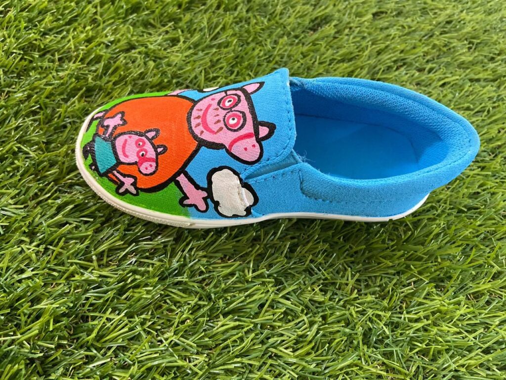 Rainbow unicorn shoe