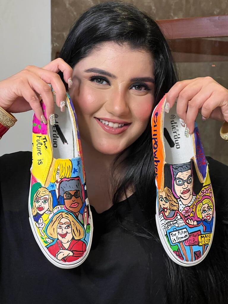 The future is her story shoe