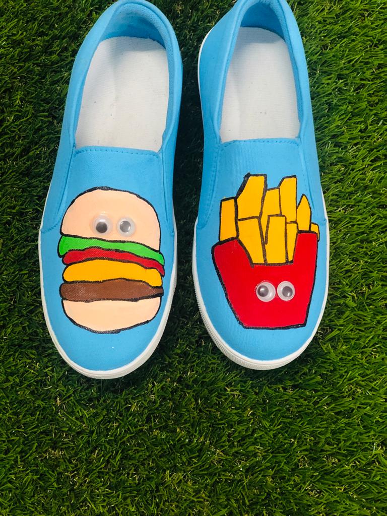 Burger Fries Junk Shoe
